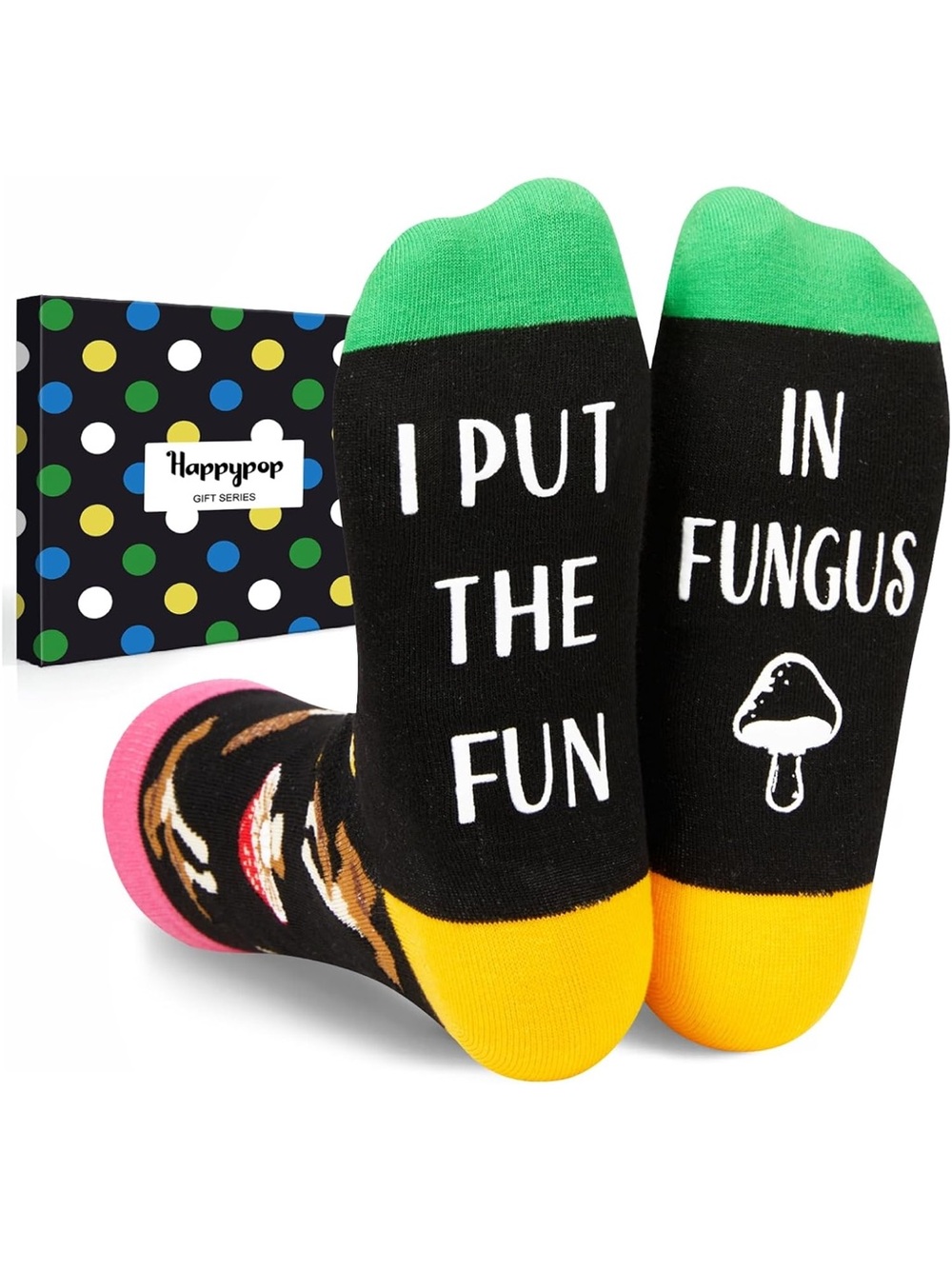 HAPPYPOP Mushroom Socks, OS, NWT